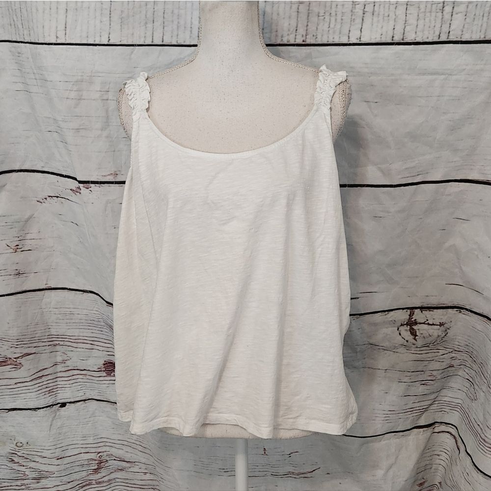 Boden Ruffle Strap Tank Top Size 14 - Picture 1 of 6